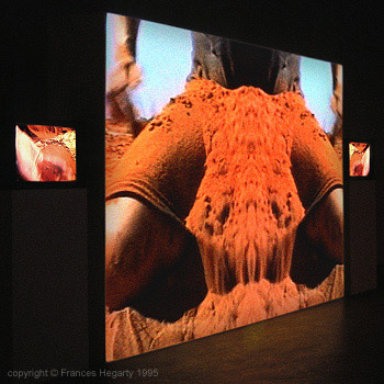 Frances Hegarty 'Gold' video installation 1993